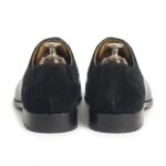 Black Leather & Suede Oxford Shoes