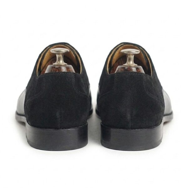 Black Leather & Suede Oxford Shoes