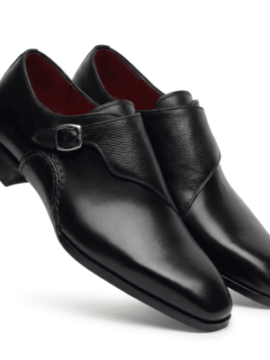 Black Signature Monk Shoes