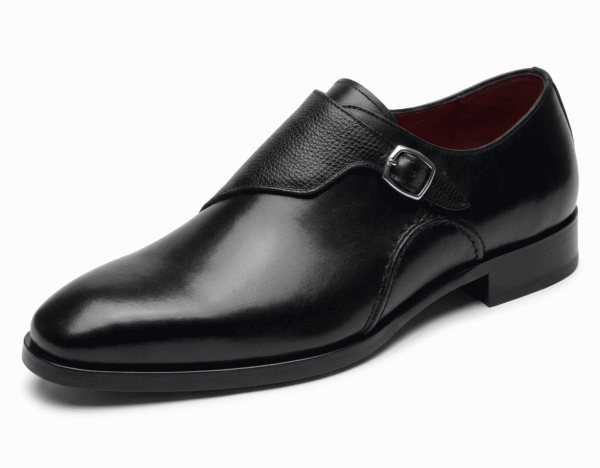 Black Signature Monk Shoes