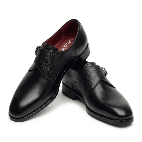 Black Signature Monk Shoes