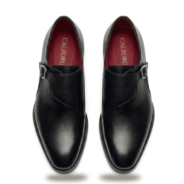 Black Signature Monk Shoes