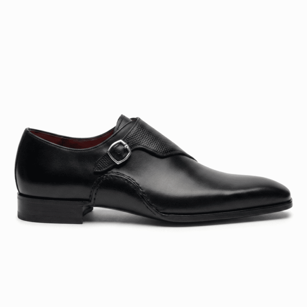 Black Signature Monk Shoes