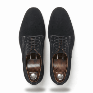 Black Suede Derby Shoes for Men5