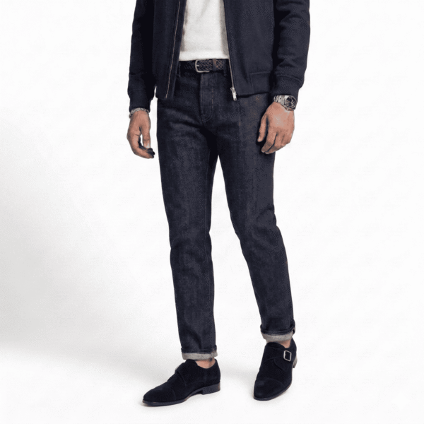 Black Suede Leather Monk Shoes