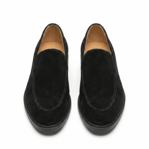 Black Suede Slip-On Loafers3