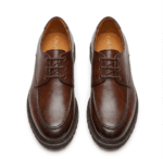 Brown Leather Derby Lug Sole Shoes