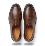 Brown Leather Derby Lug Sole Shoes