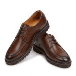 Brown Leather Derby Lug Sole Shoes