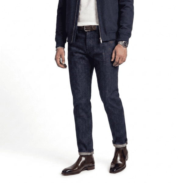 Brown Square Toe Chelsea Boots