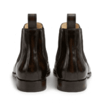 Brown Square Toe Chelsea Boots