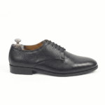 Calzoro Black Leather Derby Formal Shoes