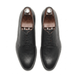 Calzoro Black Leather Derby Formal Shoes