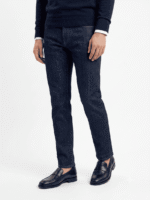 Black Leather Penny Loafers