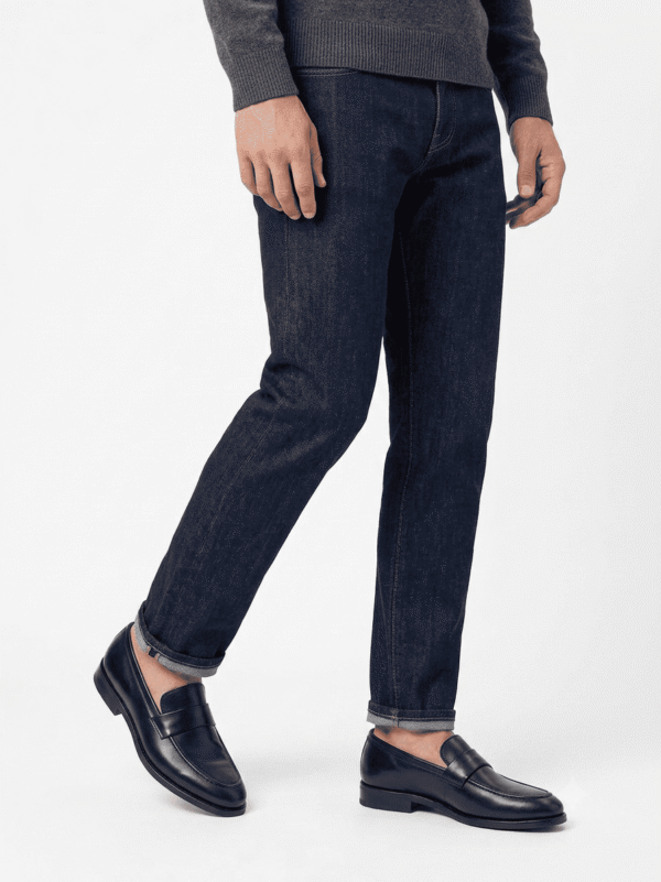Black Leather Penny Loafers