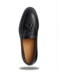 Black Leather Tassel Loafers