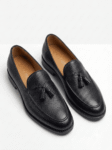 Black Leather Tassel Loafers