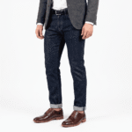 Brown Croc-Textured Oxford Shoes