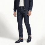 Black Textured Leather Oxford Shoes