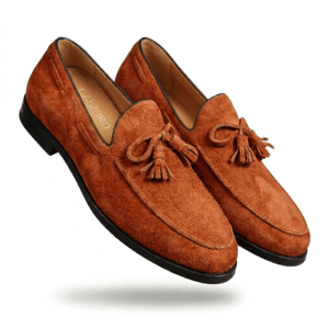 Rust Brown Tassel Loafers
