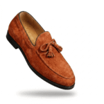 Rust Brown Tassel Loafers