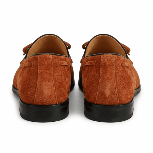 Rust Brown Tassel Loafers