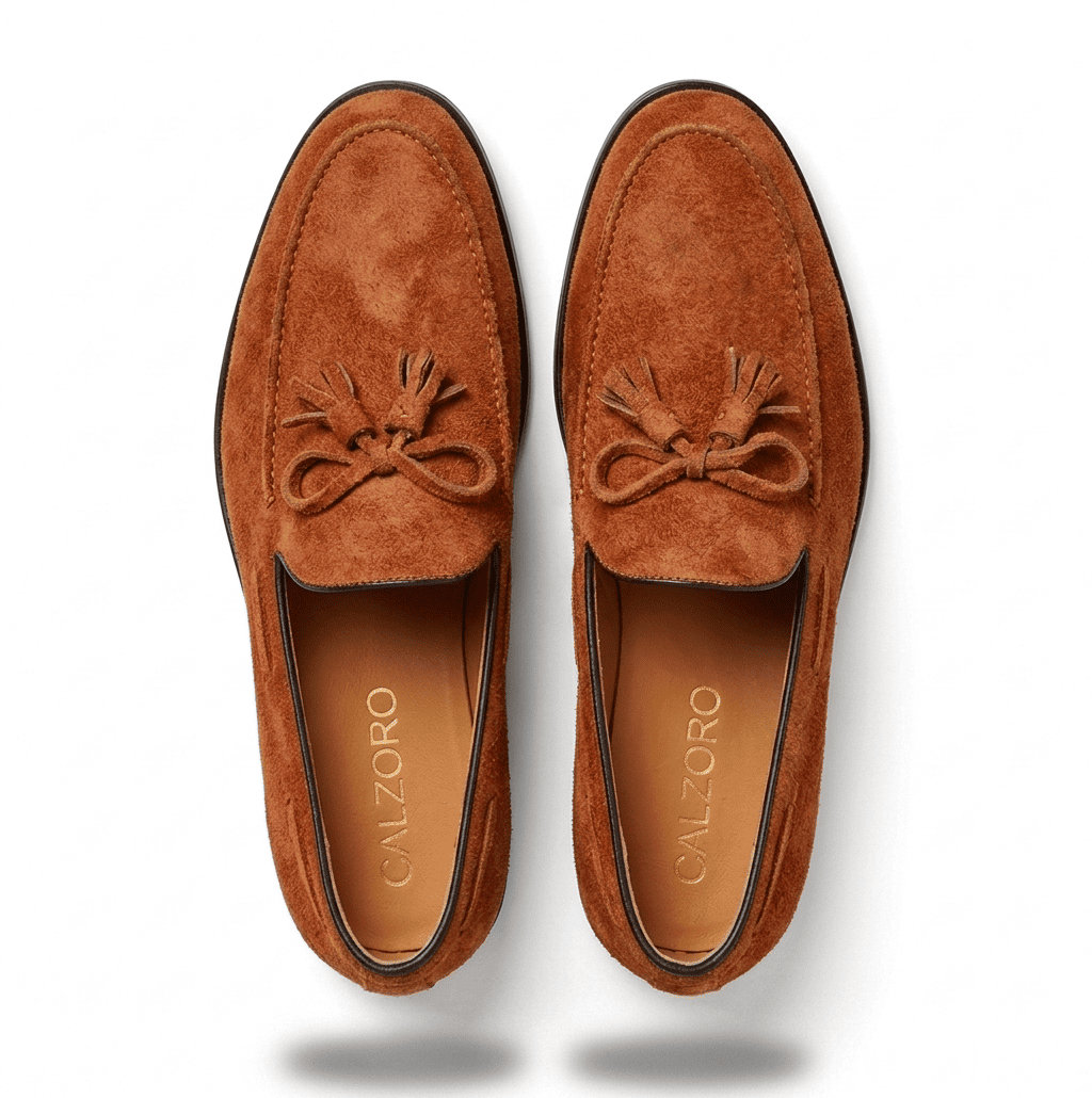 Premium handcrafted rust brown loafers5