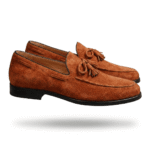 Rust Brown Tassel Loafers