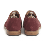 Burgundy Suede Brogue Oxford Shoes