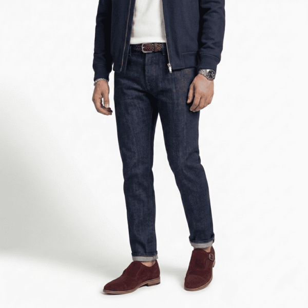 Burgundy Suede Monk Strap Shoes