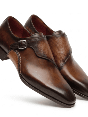 Calzoro Siena Patina Monk Straps