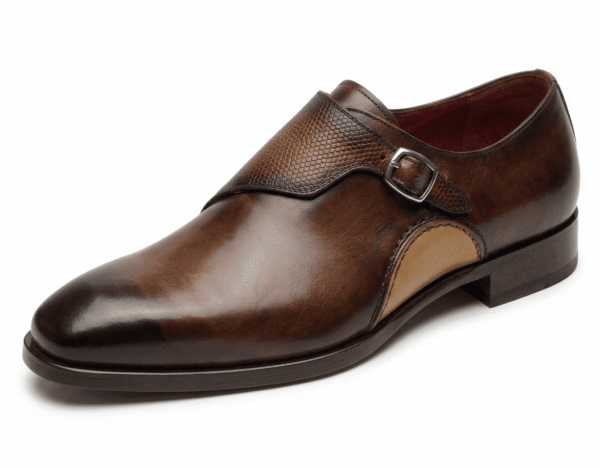 Calzoro Siena Patina Monk Straps