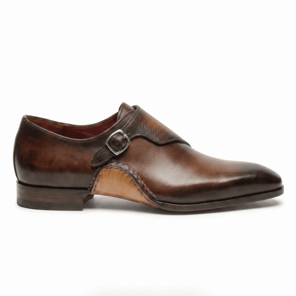 Calzoro Siena Patina Monk Straps